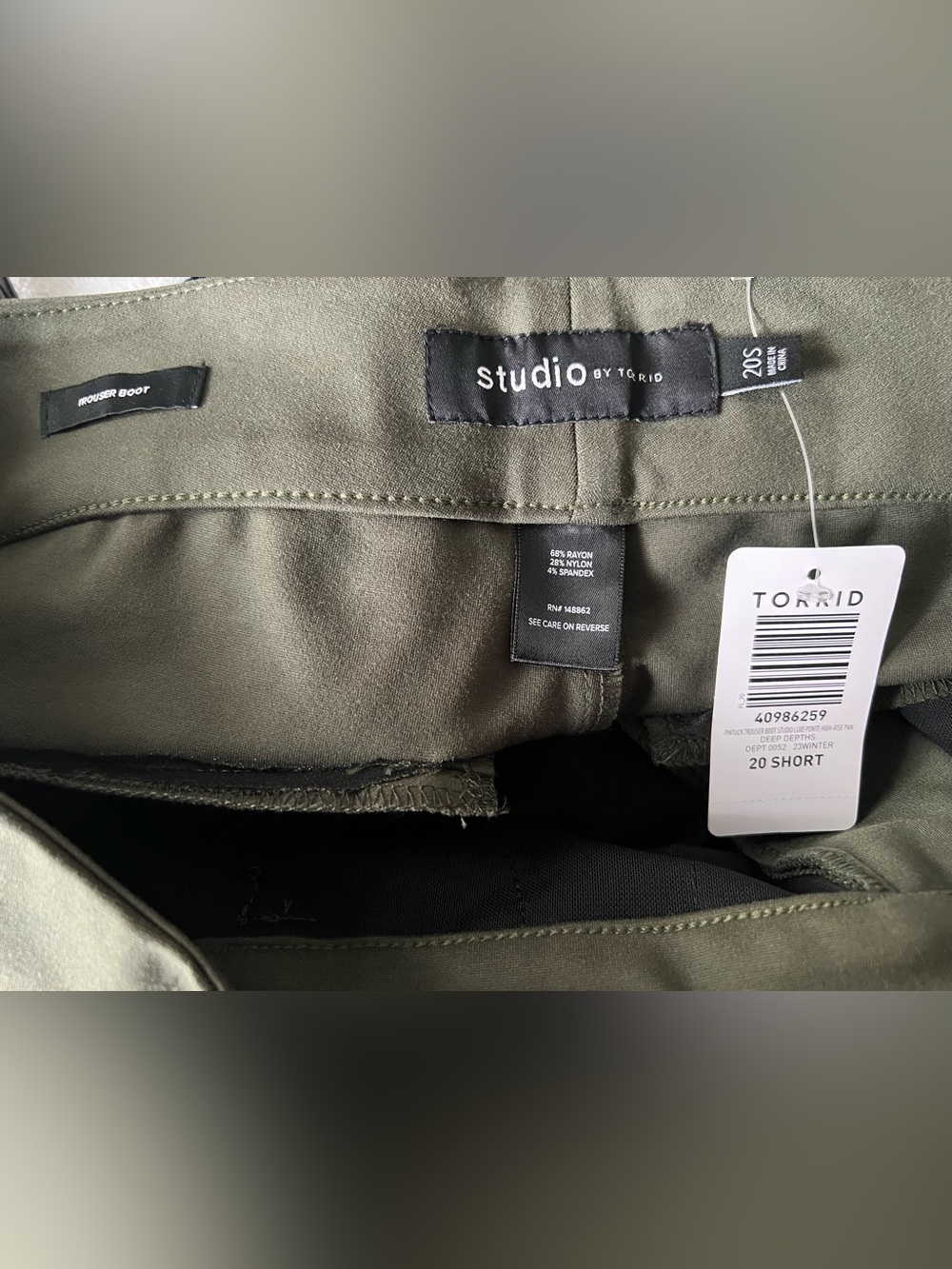 torrid Studio Olive Green Trousers 20 Short